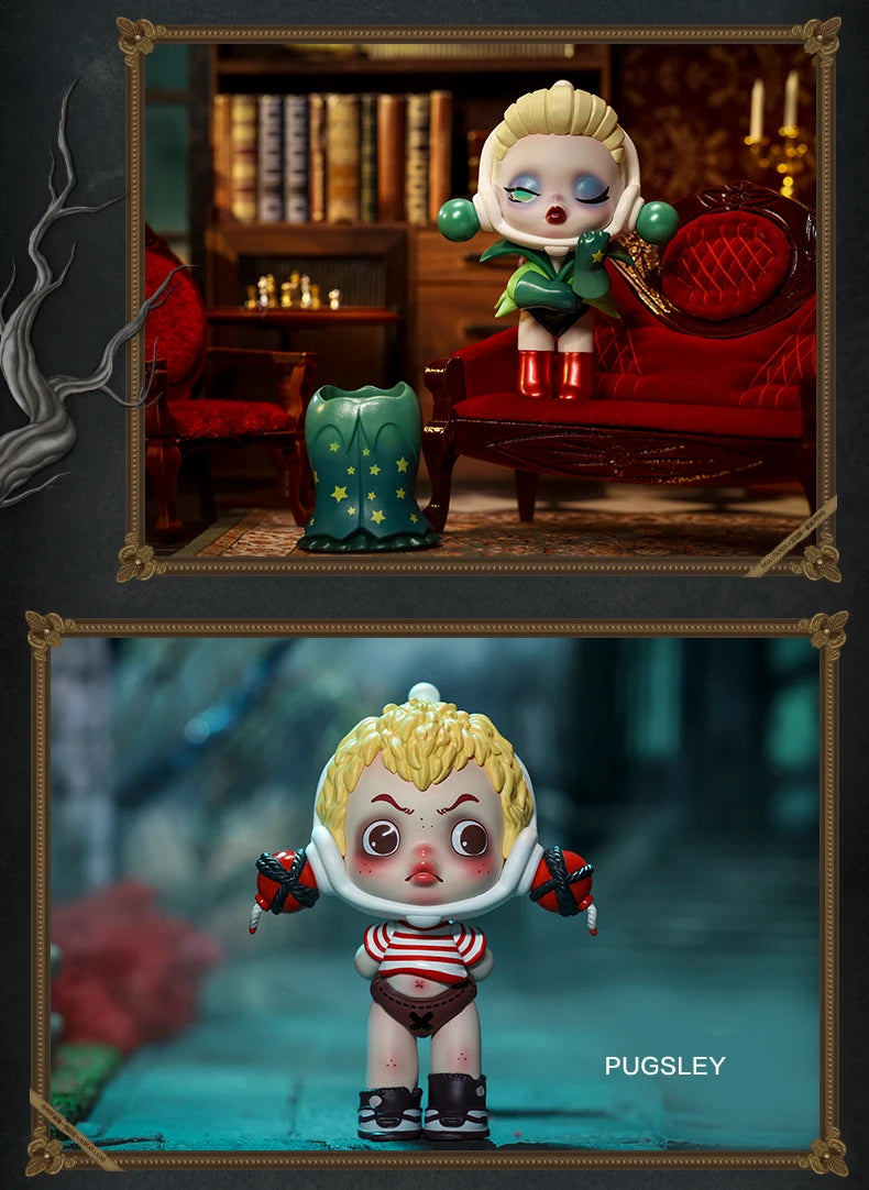 POP MART SKULLPANDA Addams Family Series Blind Box Mystery Box Guess Bag Toys Doll Cute Anime Figure Desktop Ornaments
