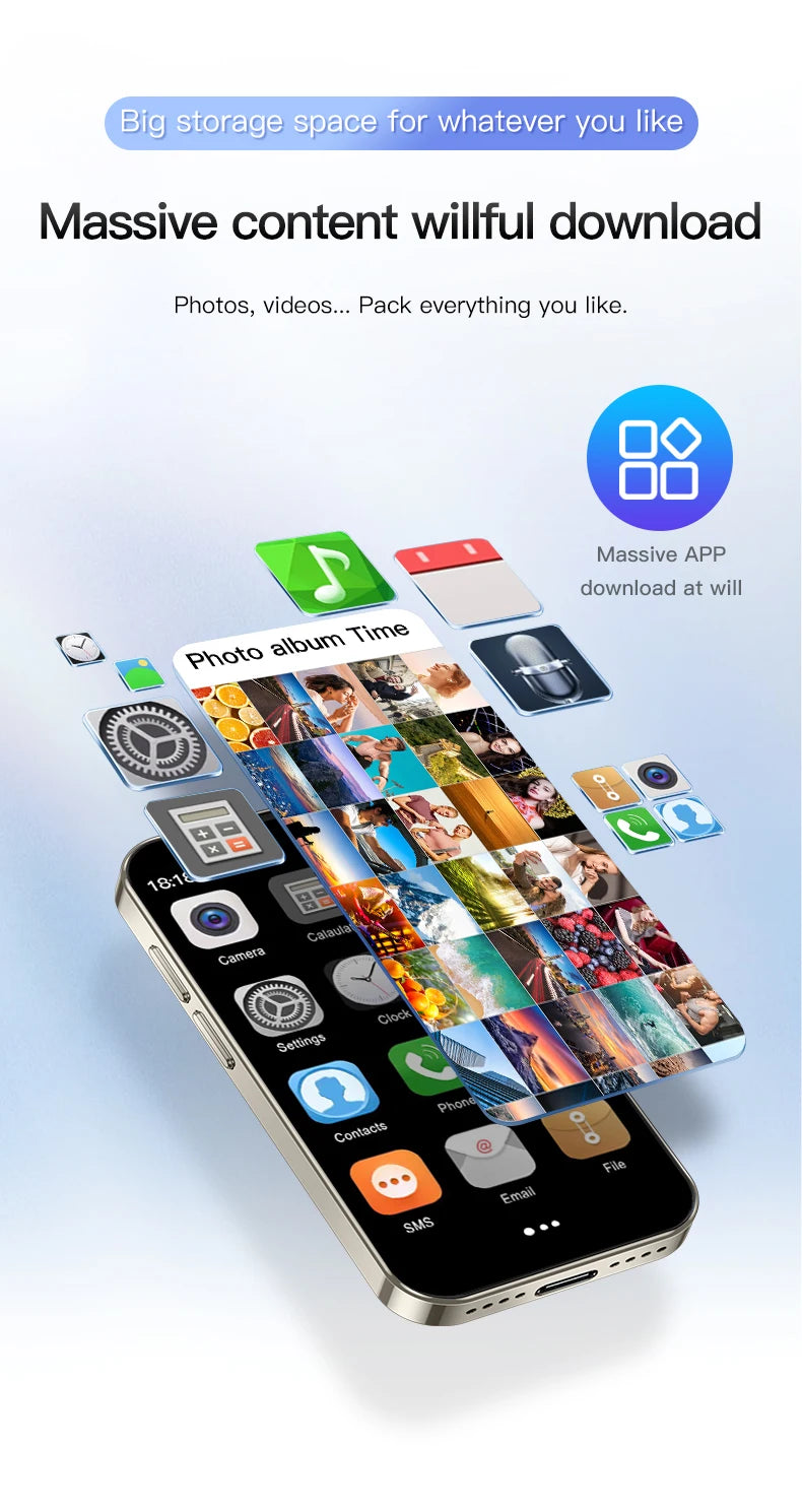 SERVO 16SE Mini Smartphone 16GB ROM Android 9.0 Wifi Dual SIM Standby Play Store 3G WCDMA 3.0"Little Smart Cellphone New Version SS69