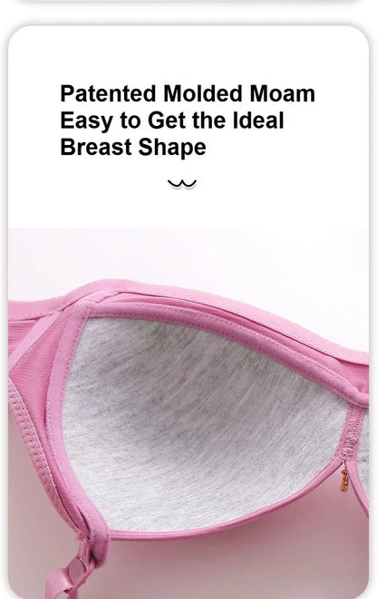 SS69 Cotton Full Cup Bra with Gathered Side Support and No Steel Ring