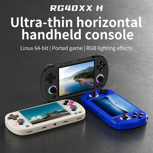 ANBERNIC RG40XX H Handheld Game Console Linux 64-bit System 4.0 inch IPS 3200mAh Retro Video Gaming Console 64G 5000+ Games Gift SS69