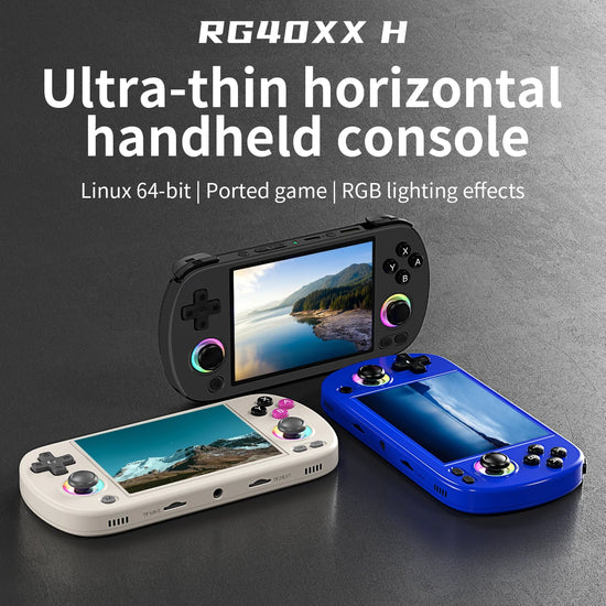 ANBERNIC RG40XX H Handheld Game Console Linux 64-bit System 4.0 inch IPS 3200mAh Retro Video Gaming Console 64G 5000+ Games Gift SS69