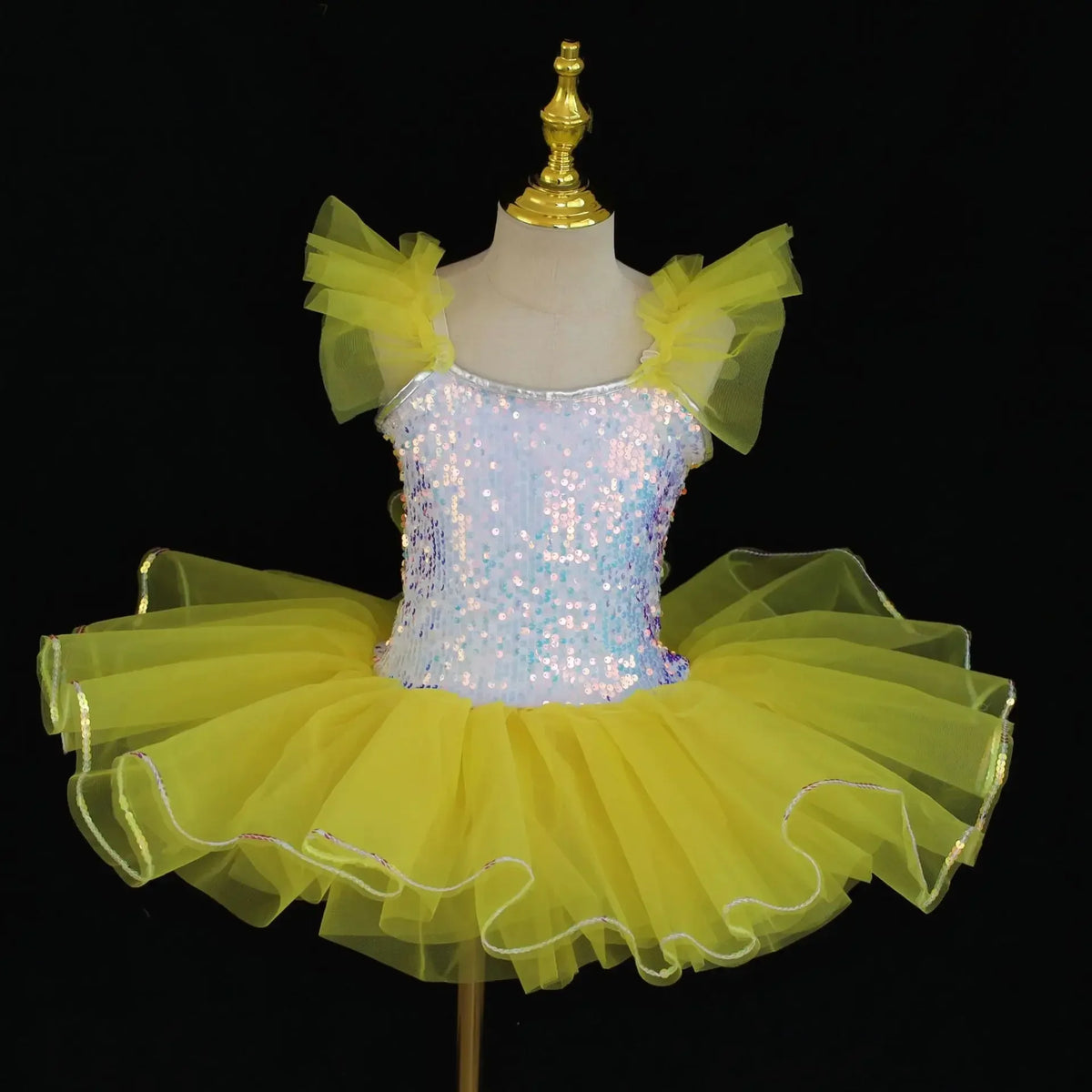 SS69 Girls Sleeveless Tiered Tutu Party Dress Summer Ball Gown Age 4-6Y