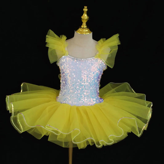 SS69 Girls Sleeveless Tiered Tutu Party Dress Summer Ball Gown Age 4-6Y
