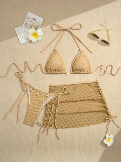 New Sexy Bikinis Female Swimsuits Women Three-Piece Swimwear Beach Swimming Wear Bathing Suits Brazilian Bikini Set Pool Bather SS69