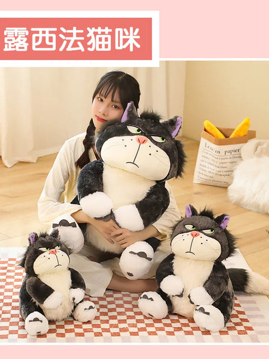 15-35cm Kawaii Cinderella Lucifer Cat Plush Toys Soft Anime Cartoon Princess Kids Stuffed Animals Doll Children's Birthday Gifts SS69