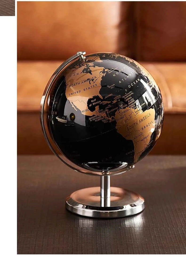 Home Decor Accessories Retro World Globe Modern Learning World Map Globe Kids Study Desk Decor Globe Geography Kids Education