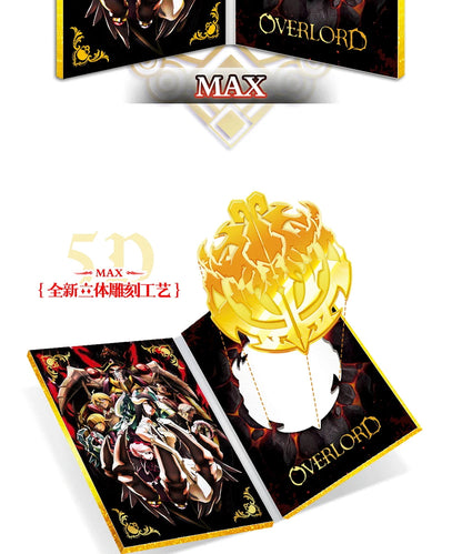New Japanese OVERLORD Bleach Collection Card Tcg Card Anime Characters Game Card Cosplay Board Game Collection Cards Toys Gift SS69