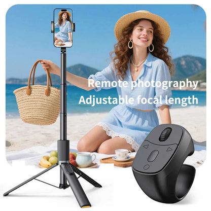 Bluetooth-Compatible 5.3 Fingertip Ring Remote Control Finger Ring Mouse Scrolling Ring Wireless Camera Shutter Selfie Button