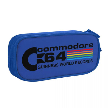 Custom Kawaii Retro Commodore 64 Pencil Case for Girls Boys C64 Amiga Computer Large Capacity Pen Box Bag Stationery SS69 9.69 10
