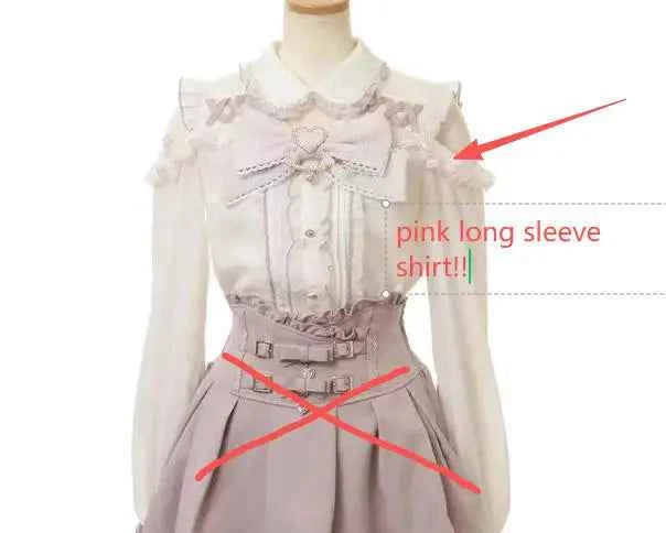 Japanese Liz New Summer Lace Edge Leather Ring High Waist Pleated Skirt Ribbon Bow All-match Short Skirts Big Bow Lolita Blouses