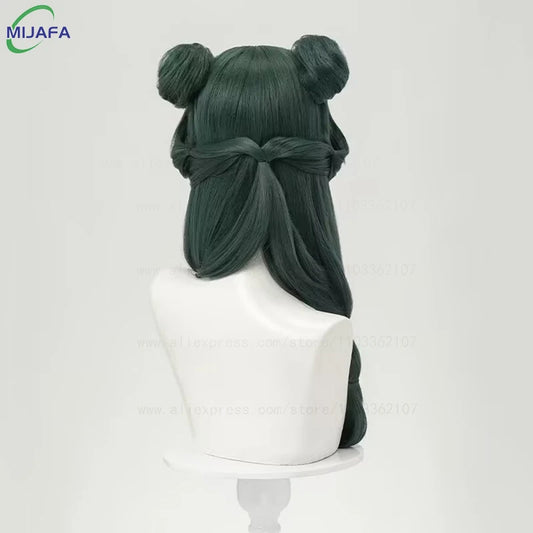 Maomao Cosplay Wig The Apothecary Diaries Dark Green Heat Resistant Fiber