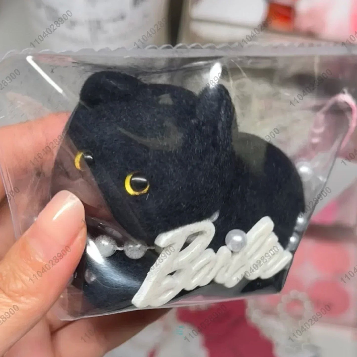 Handmade Kitty Cat Taba Squishy Silicone Fuzzy Kitten Soft Cat Mushy Squeeze Toy Mochi Toy Hand Relax Stress Release Gift Toy SS69 33.69 Clear