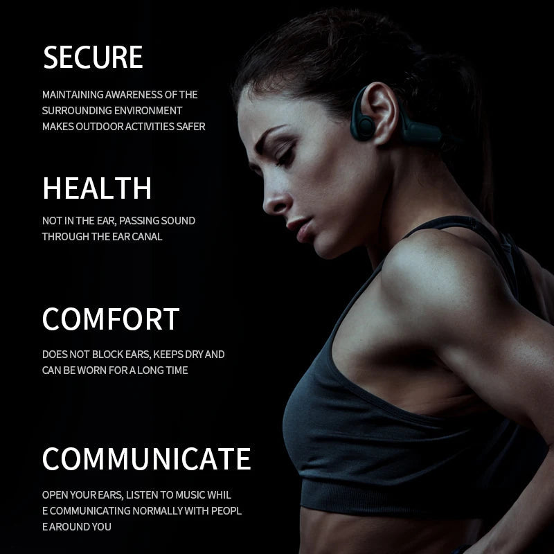 Xiaomi Mijia Bone Conduction Earphones Bluetooth 5.3 Sports Wireless Headphones Ear Hook Waterproof Headset for Running Driving SS69
