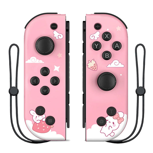 For Nintendo Switch/iOS/Android/PC Wireless Controller, Turbo Vibration Wake-up Handle For Fitness-ring BT Video Game Control SS69 37.69 2130-pink / CHINA