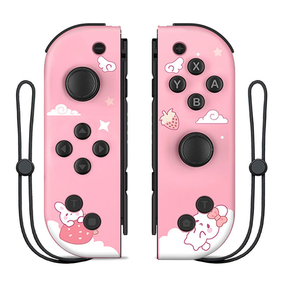 For Nintendo Switch/iOS/Android/PC Wireless Controller, Turbo Vibration Wake-up Handle For Fitness-ring BT Video Game Control SS69 37.69 2130-pink / CHINA