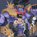 JoJo's Bizarre Adventure Jotaro Kujo Cosplay Costume Black Coat Jacket Halloween Party Outfits