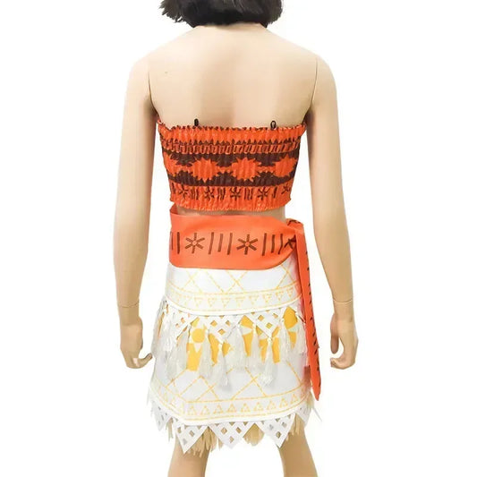 Bilibili Moana Ocean Odyssey Cosplay Costume Set for Women Polyester Top