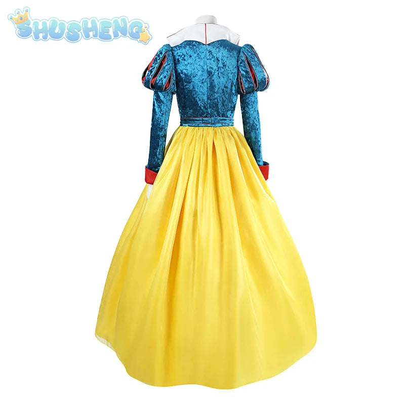 New Movies of 2025 Snow White cosplay Costume Adult and Child Sizes Fairy Tale Sweet Princess Dress Halloween Ball Woman Uniform - SS69