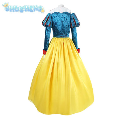 New Movies of 2025 Snow White cosplay Costume Adult and Child Sizes Fairy Tale Sweet Princess Dress Halloween Ball Woman Uniform - SS69