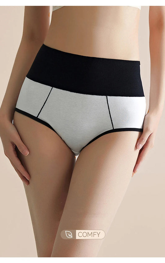 3Pcs/Set Cotton Women's Panties High Waist Body Shaper Underwear Plus Size M-4XL Underpants Soft Panty Slimming Female Briefs SS69