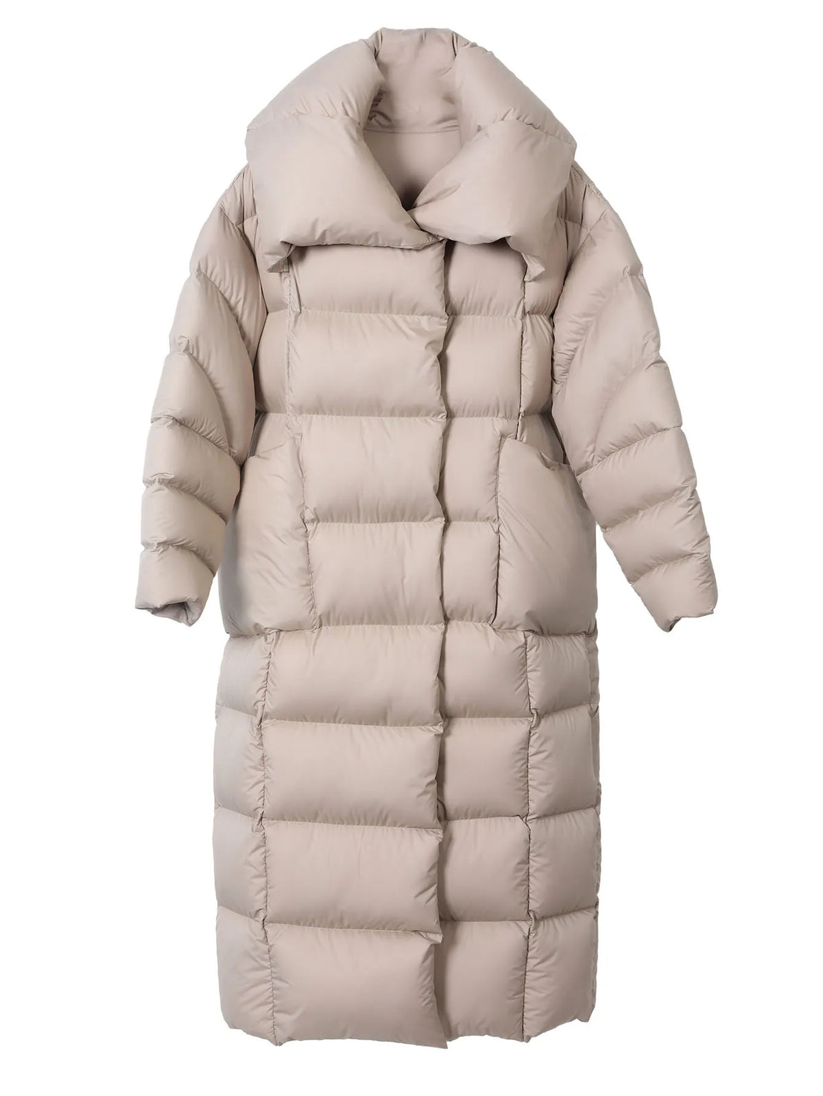 Maomaokong Super Thick 400g Filling White Duck Down Female Winter Women's Over-the-Knee Puffer Coat Luxury Down Jacket Warm