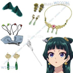 Maomao Necklace Hairpins Cosplay Accessories Anime The Apothecary Diaries Cosplay Ear Clips Props Headwear Halloween Girls Women