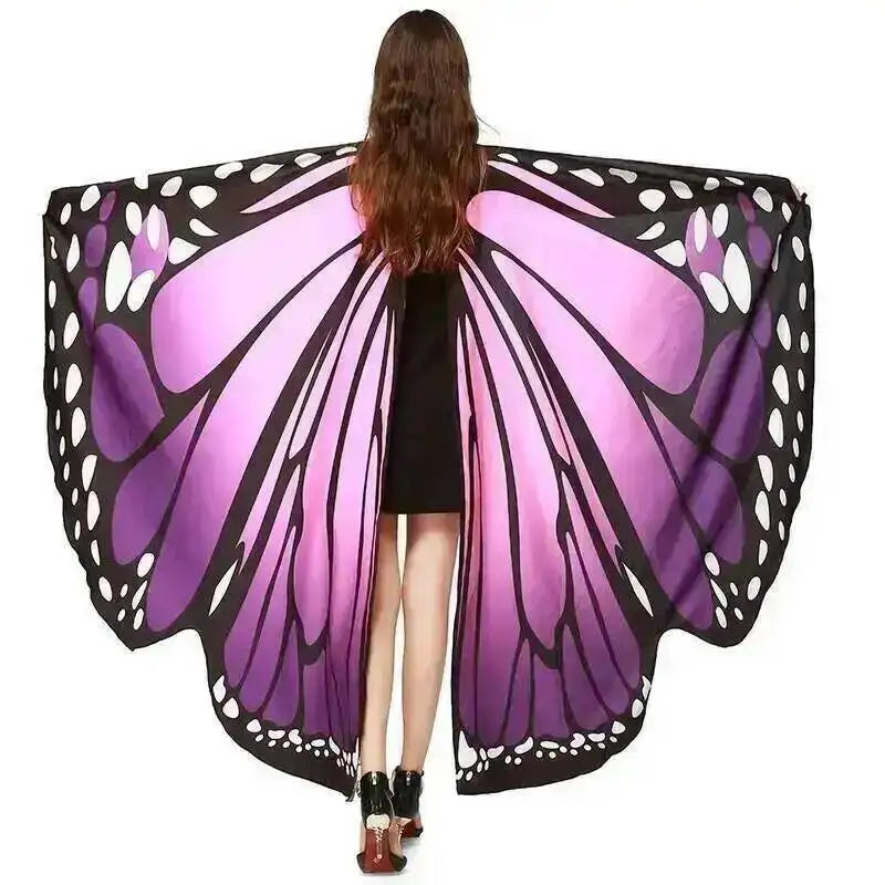 Adult Butterfly Wings Cape for Women Cosplay Costume