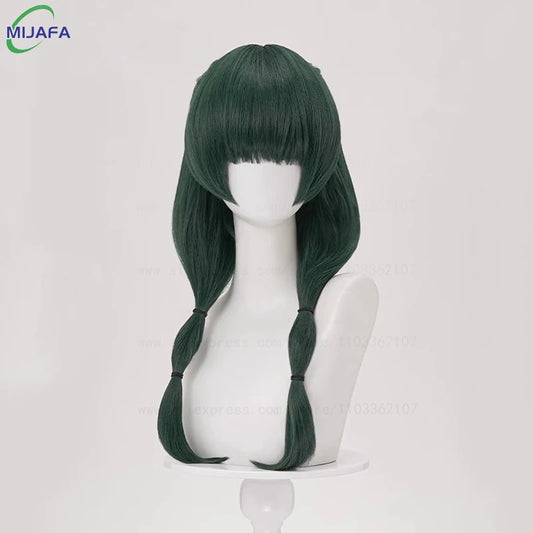Maomao Cosplay Wig The Apothecary Diaries Dark Green Heat Resistant Fiber