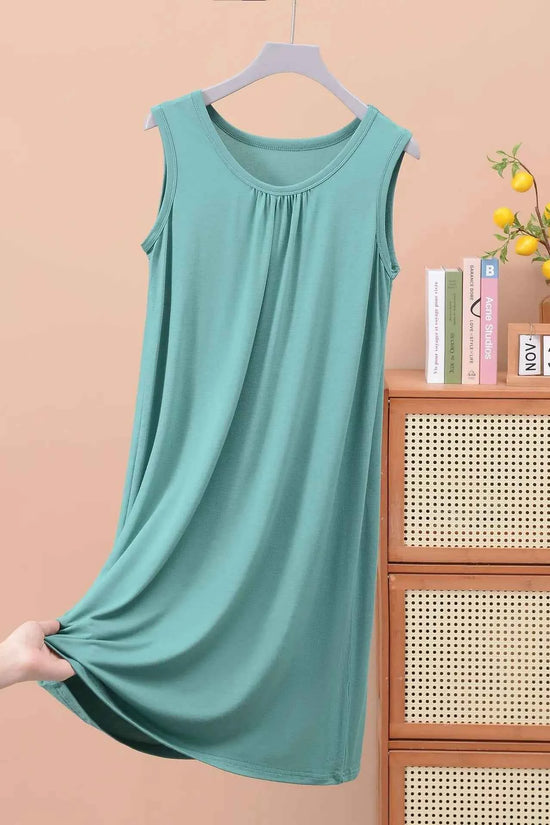 Plus size XL to 8XL Modal sleeveless sleepdress Summer lady's tank dress Loose camisole nightdress comfort dresses