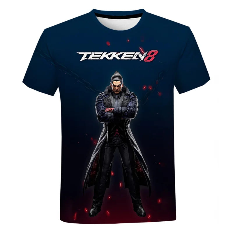 Fighting New Game Tekken 8 3D Printed T Shirt For Men Clothes Harajuku Streetwear T-Shirt For men Crewneck Short Sleeve Tops SS69 12.69 EXZHF20242715T / XL