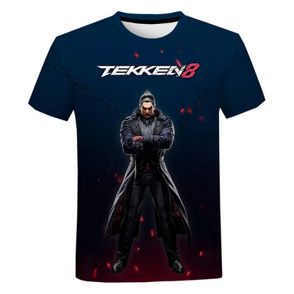Fighting New Game Tekken 8 3D Printed T Shirt For Men Clothes Harajuku Streetwear T-Shirt For men Crewneck Short Sleeve Tops SS69 12.69 EXZHF20242715T / XL