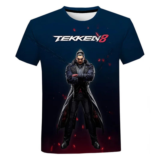 Fighting New Game Tekken 8 3D Printed T Shirt For Men Clothes Harajuku Streetwear T-Shirt For men Crewneck Short Sleeve Tops SS69 12.69 EXZHF20242715T / XL