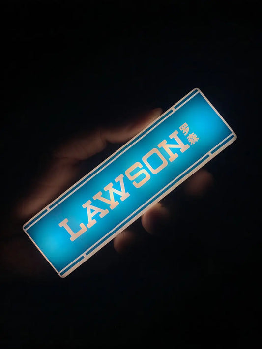 Creative Mini Refrigerator Sticker Convenience Store Magnetic Light Box Display Board with Luminous Light Box Model Ornament