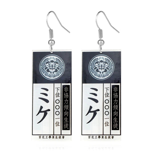 Kakegurui Acrylic Keychain Compulsive Gambler Yumeko Jabami Ryouta Suzui Mary Saotome Anime Cosplay Earrings Necklace Card SS69 9.69 E089