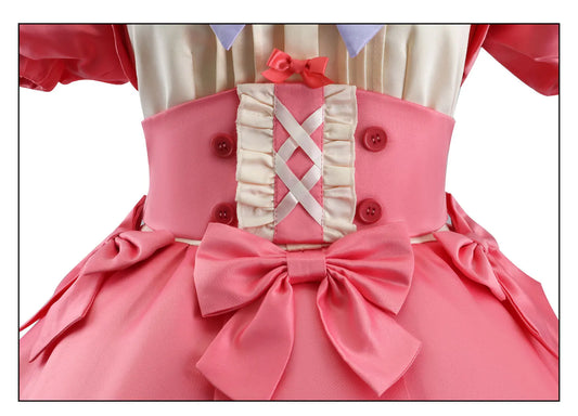 Lily Barrier Identity V Cheerleader Cosplay Costume Pink Women's Uniform