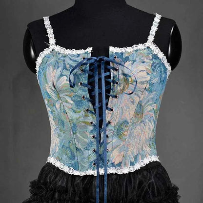 SS69 Lolita Corset Camisole Top - Y2K Underbust Body Shaper Polyester Blend