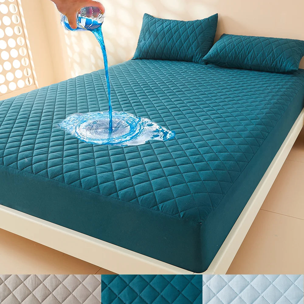 3D Air Fabric Waterproof Mattress Protector - Breathable Fitted Cover