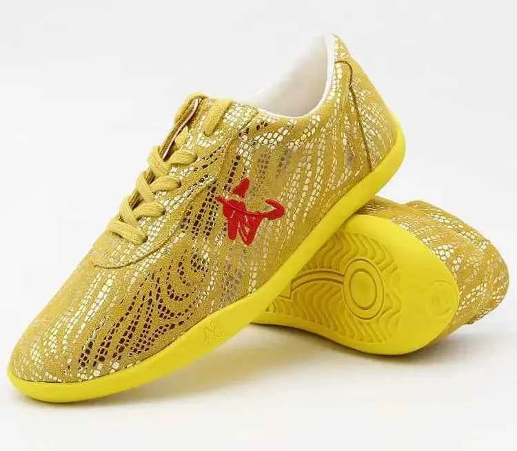 Genuine Leather Chinese Wushu Shoes Taolu Kungfu  Practice Martial Arts Shoes Taichi Shoes for Men Women