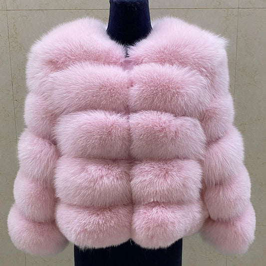 Winter Women's Cold Coat Top Fox Jackets For Women clothing Natural Real fox Fur Jacket Coats For Women Fur Jacket In Promotion