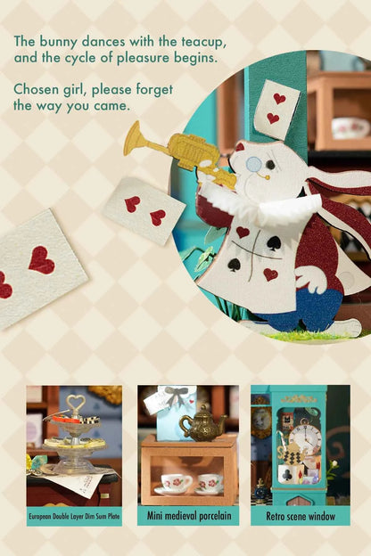Robotime Rolife DIY Mystery Archives Bureau Decorative Ornament Kids Adult Miniature Fantasy Magic Doll House Wooden Kit Toy