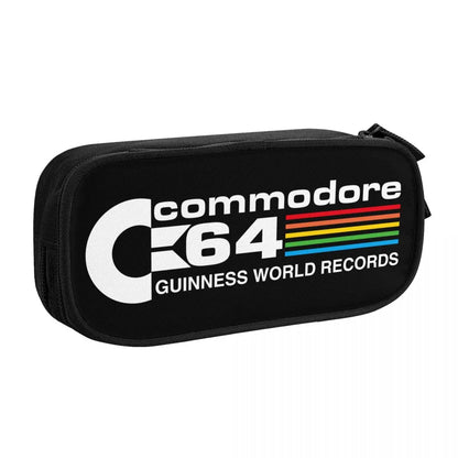 Custom Kawaii Retro Commodore 64 Pencil Case for Girls Boys C64 Amiga Computer Large Capacity Pen Box Bag Stationery SS69 9.69 9