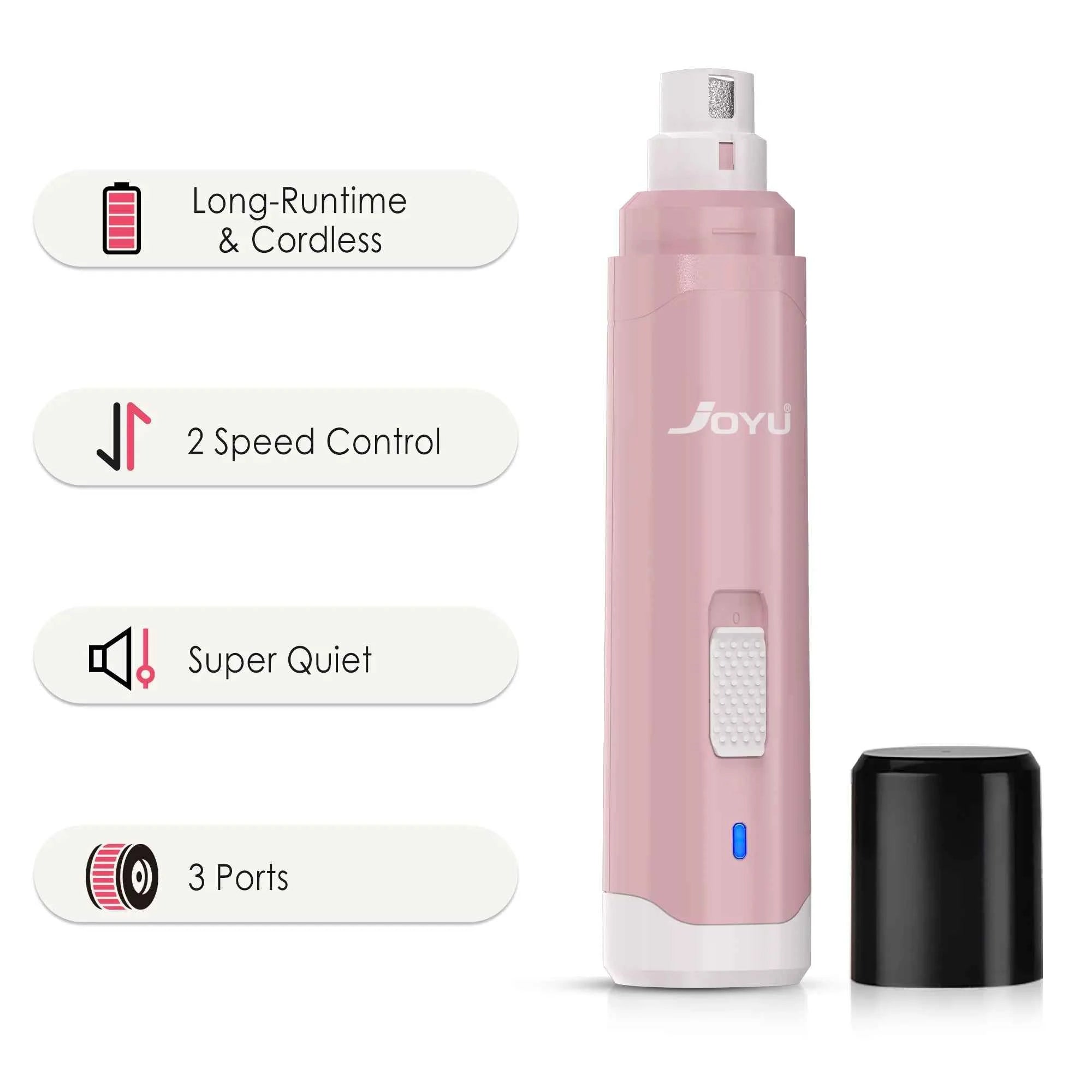 2-Speed Dog Nail Grinder  Enhanced Pet Nail Grinder Super Quiet Rechargeable Electric Dog Nail Trimmer Painless paws grooming