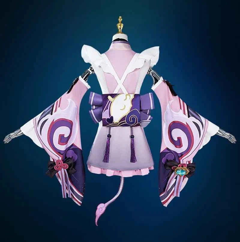 New Arrival Yumemizuki Mizuki Cosplay Costume Wig for Game Impact Women Kimono Dress Women Role Play Outfits