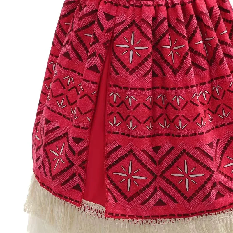 Disney Moana Costume Dress for Girls - Satin Mesh Ocean Adventure