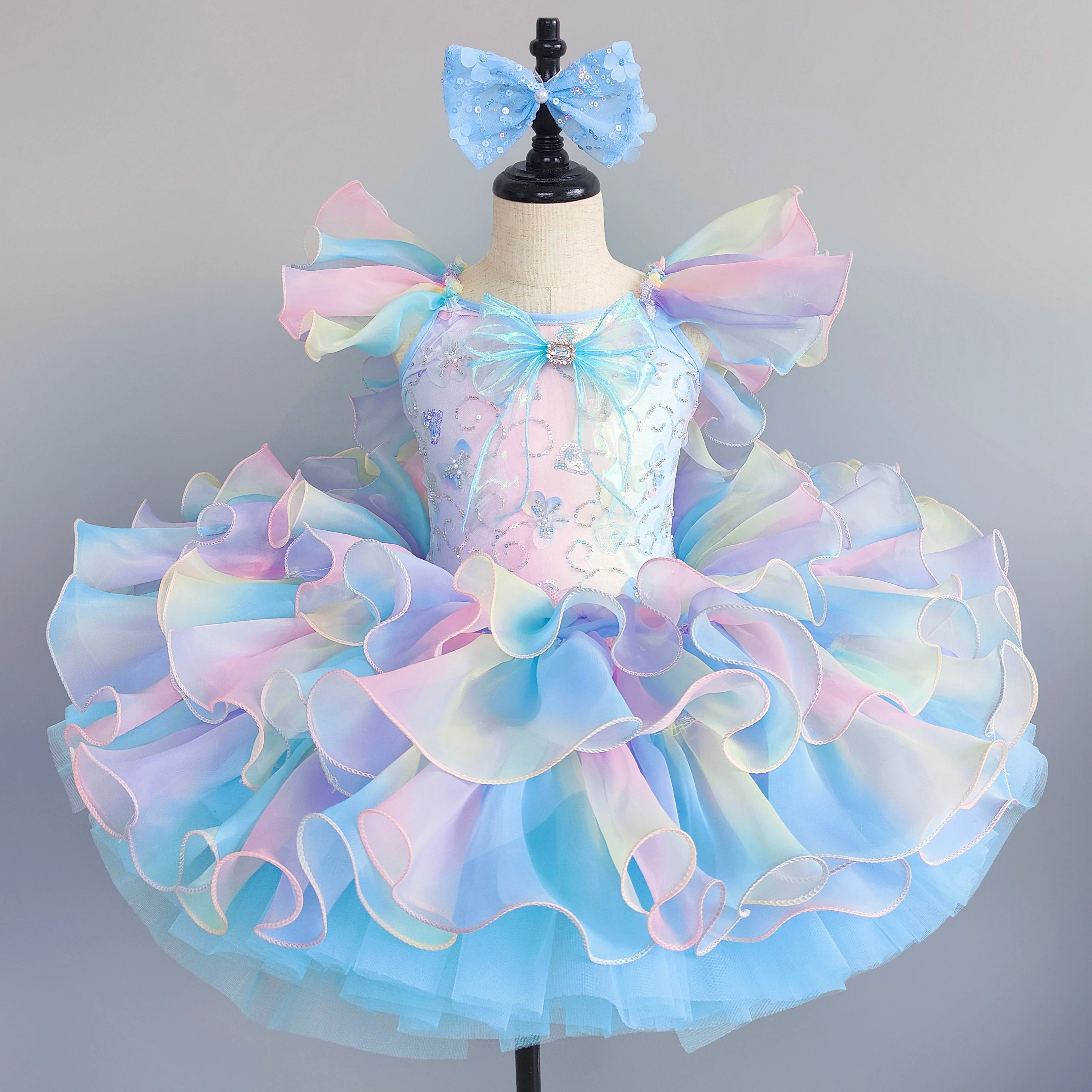 Girls Ballet Tutu Dress for Kids Princess Performance Fairy Costume
