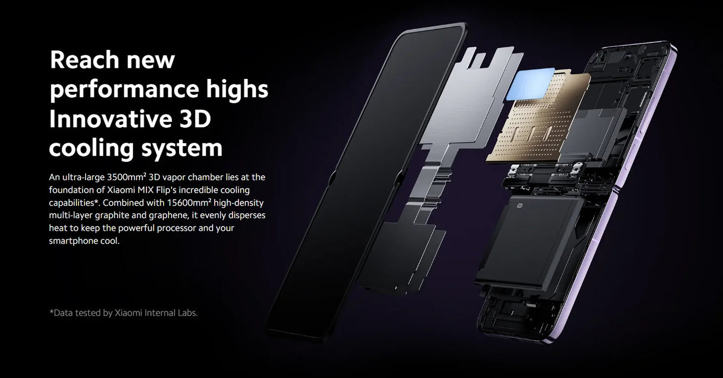 Global Version Xiaomi MIX Flip Snapdragon 8 Gen 3 Smartphone 4.01" All Around Liquid Outer Display 4780mAh Xiaomi Surge Battery SS69