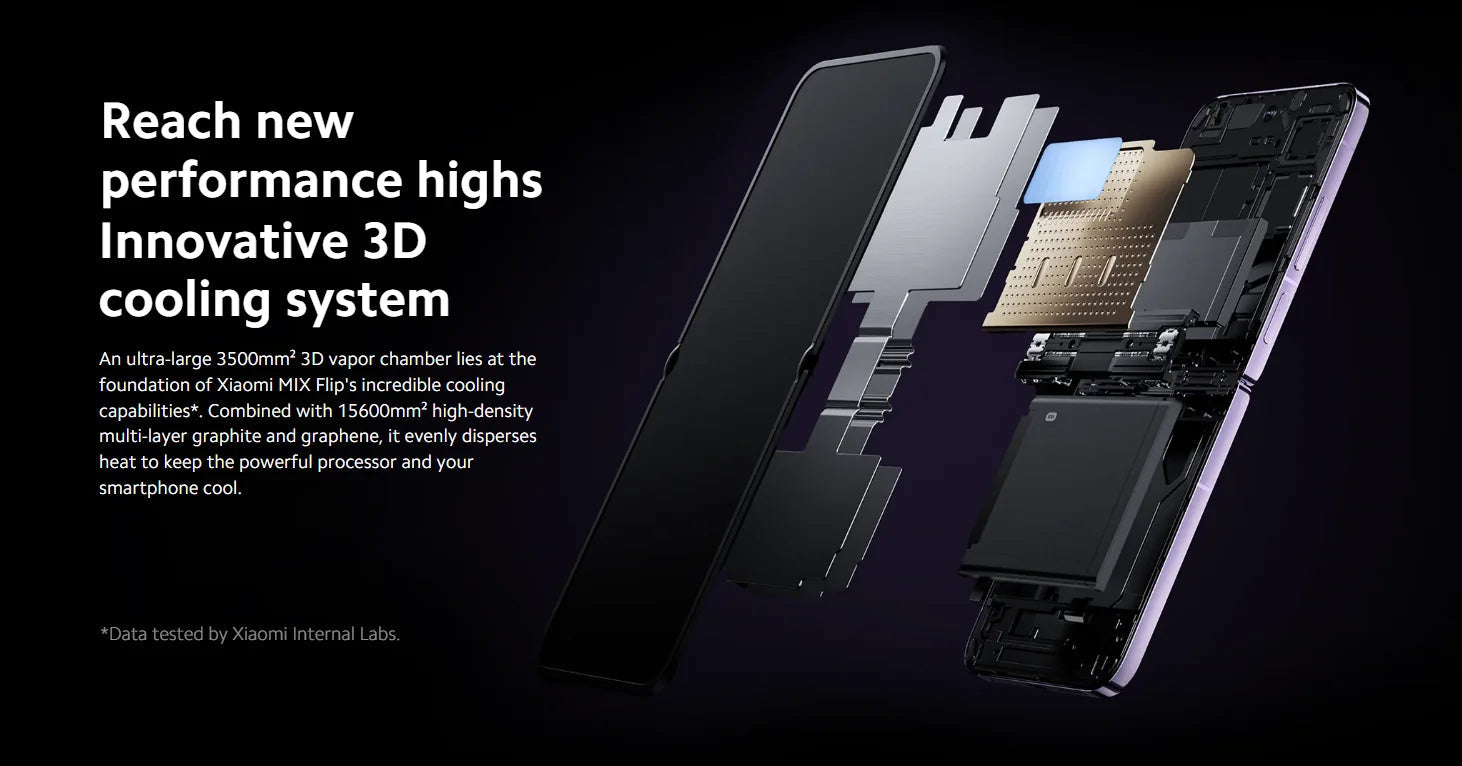 Global Version Xiaomi MIX Flip Snapdragon 8 Gen 3 Smartphone 4.01" All Around Liquid Outer Display 4780mAh Xiaomi Surge Battery SS69