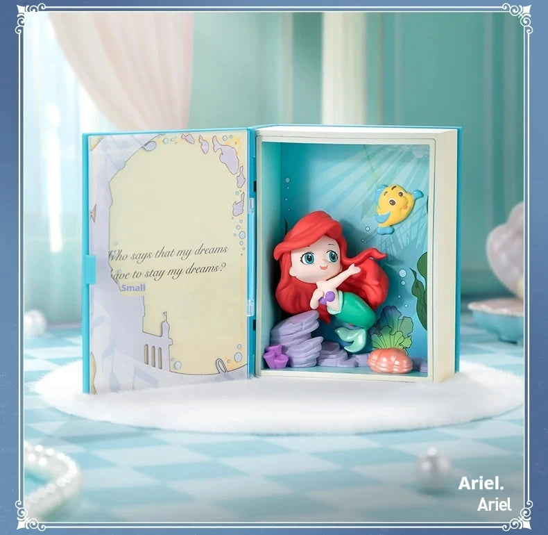 Genuine 100% Disney Princess Talry Tales Series Blind Box Action Figures Toy Collection Desktop Decoration Mystery Box Gift SS69