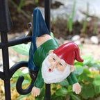 1pcs funny dwarves, dwarves with pants hanging branches, fun flowerpot pendants, resin crafts