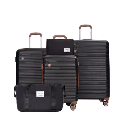 Luggage Sets 5 Piece,Suitcases with Double Spinner Wheels and TSA Lock,Hardcase 3 set Luggage with Travel Duffle Bag